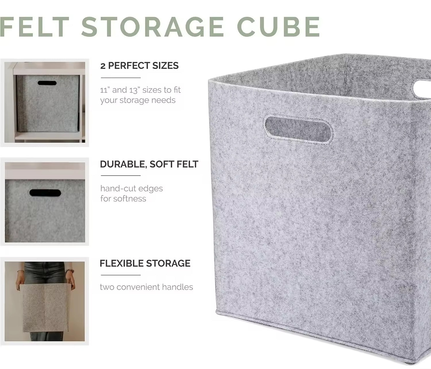 Foldable felt laundry basket - Alozaii