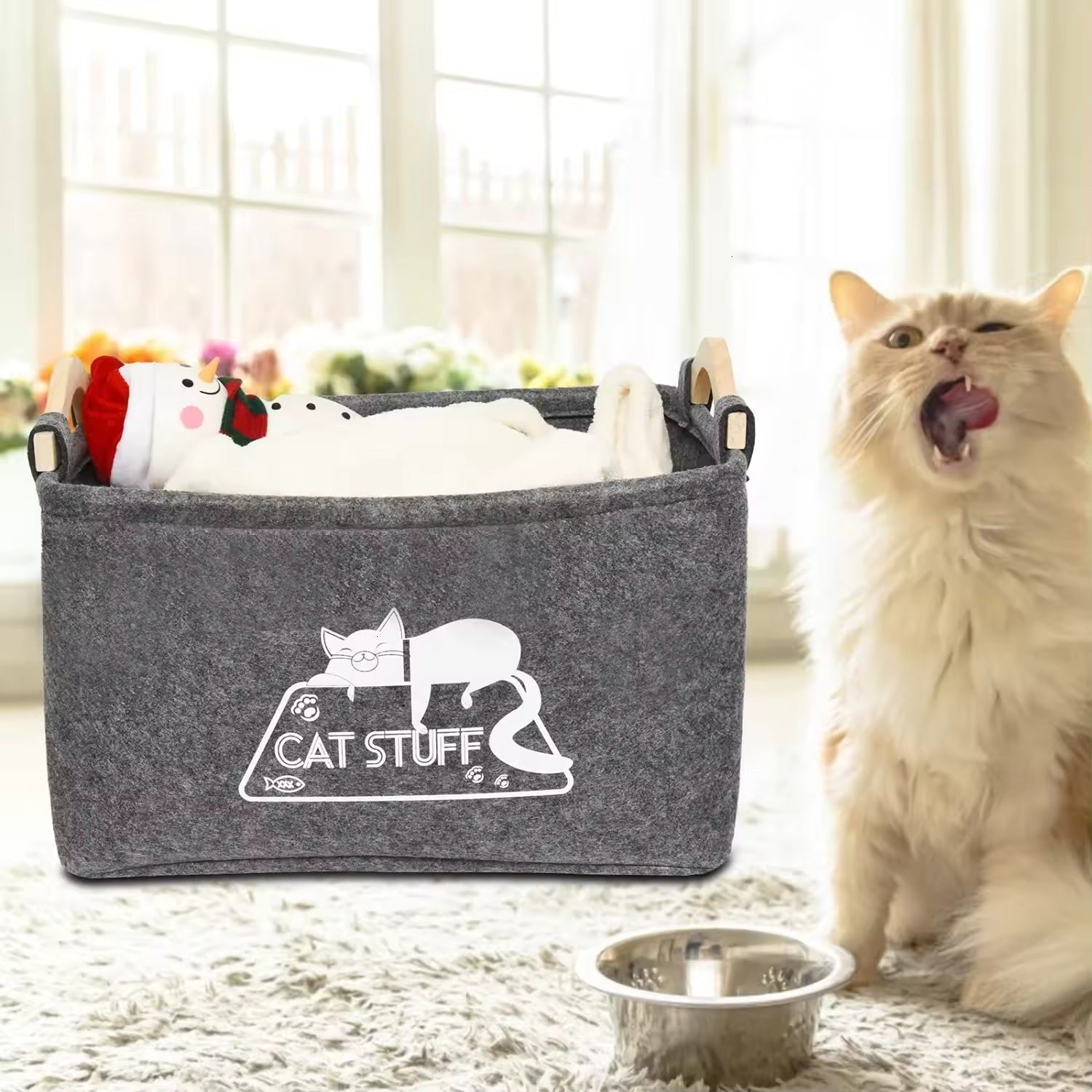 Felt pet toy box - Alozaii