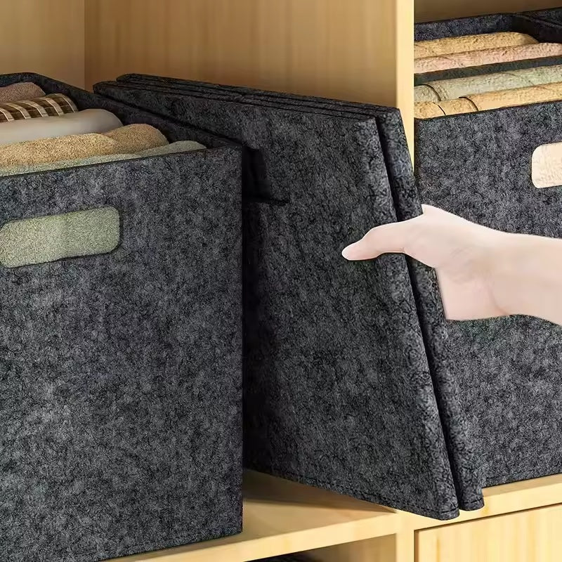 Foldable felt laundry basket - Alozaii