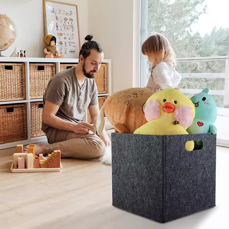 Foldable felt laundry basket - Alozaii