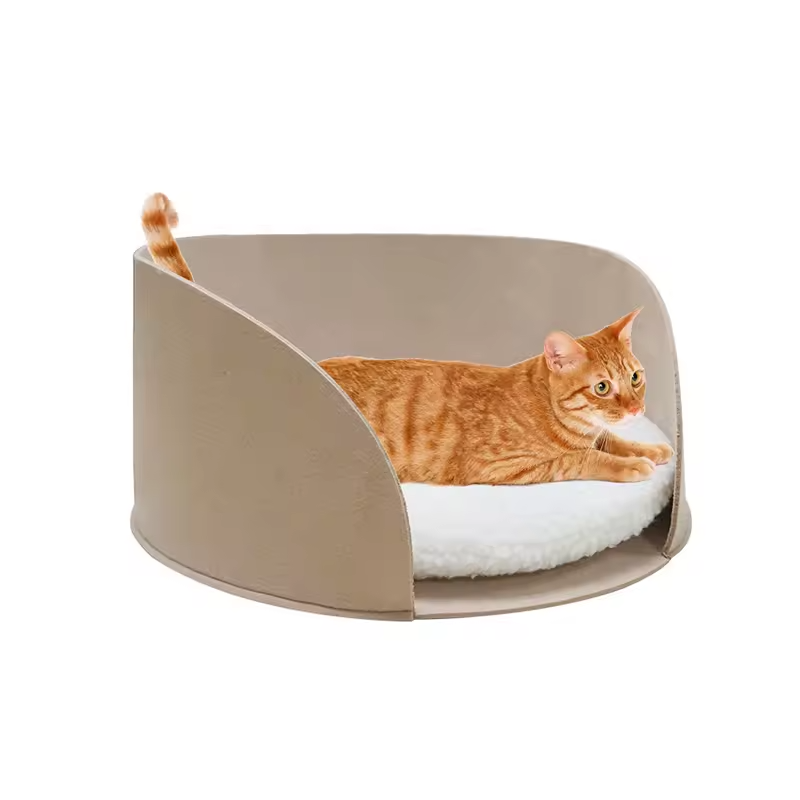 Portable cute felt cat bed - Alozaii