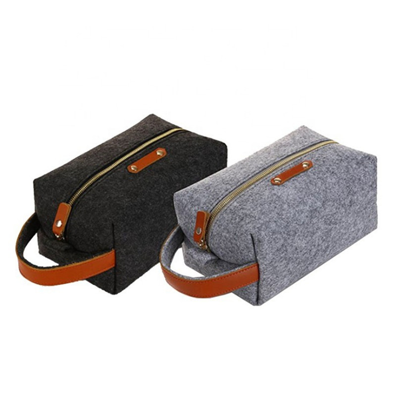 felt cosmetic bag - Alozaii