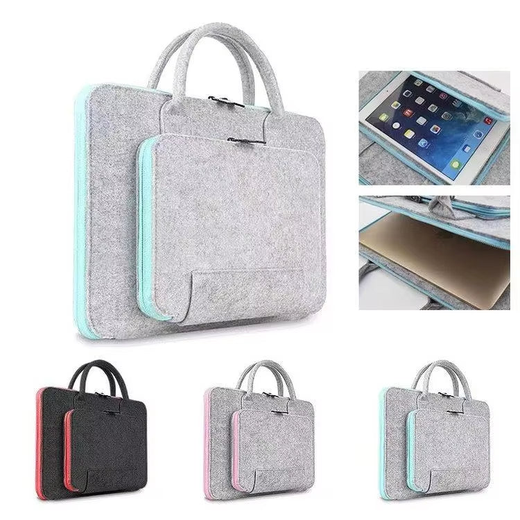 Portable felt laptop handbag - Alozaii
