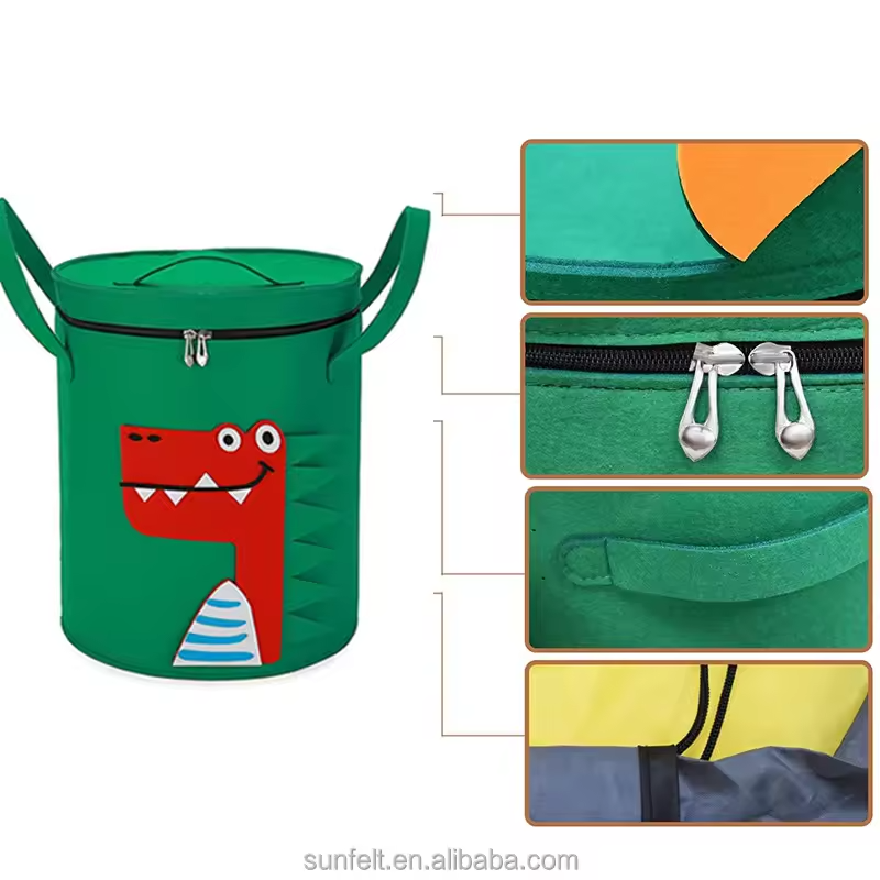 Multifunctional felt toy storage box - Alozaii