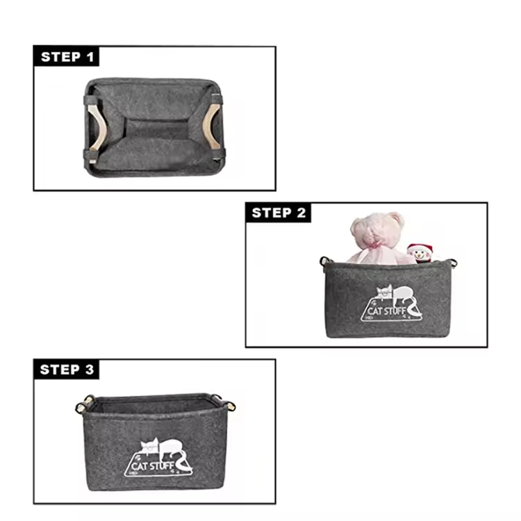 Felt pet toy box - Alozaii